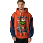 Illinois Fighting Illini Hoodie Customized Grinch Fierce Blue Best Selling