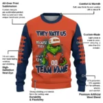 Illinois Fighting Illini Sweater Custom Grinch Fierce Blue Best Selling