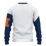 Illinois Fighting Illini Sweater Customized Heart Sketch Blue White Best Selling