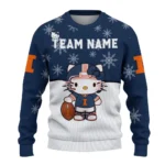 Illinois Fighting Illini Sweater Customized Hello Kitty Blue Best Selling