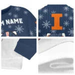 Illinois Fighting Illini Sweater Customized Hello Kitty Blue Best Selling