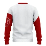 Indiana Hoosiers Sweater Custom Heart Sketch Red White Best Selling