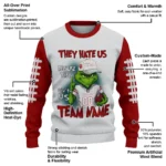 Indiana Hoosiers Sweater Personalized Grinch Fierce Red Best Selling