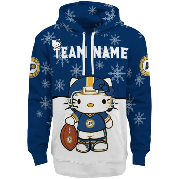 Indiana Pacers Hoodie Personalized Hello Kitty Blue Best Selling