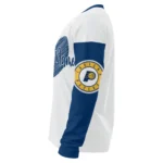 Indiana Pacers Sweater Customized Heart Sketch Blue White Best Selling