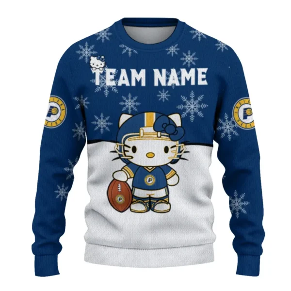 Indiana Pacers Sweater Customized Hello Kitty Blue Best Selling