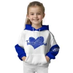 Inter Milan Hoodie Custom Scribble Heart Blue White Best Selling