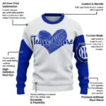 Inter Milan Sweater Customized Heart Sketch Blue White Best Selling