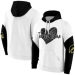 Iowa Hawkeyes Hoodie Customized Scribble Heart Black White Best Selling