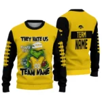Iowa Hawkeyes Sweater Customized Grinch Fierce Black Best Selling