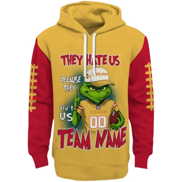Iowa State Cyclones Hoodie Customized Grinch Fierce Red Best Selling