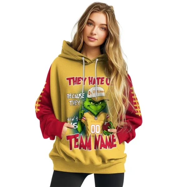 Iowa State Cyclones Hoodie Customized Grinch Fierce Red High Quality