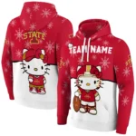 Iowa State Cyclones Hoodie Personalized Hello Kitty Red Best Selling