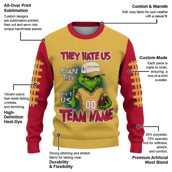 Iowa State Cyclones Sweater Custom Grinch Fierce Red New Arrival