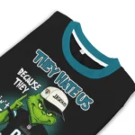 Jacksonville Jaguars Sweater Personalized Grinch Fierce Teal Best Selling