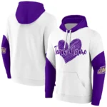 James Madison Dukes Hoodie Customized Scribble Heart Purple White Best Selling
