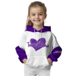 James Madison Dukes Hoodie Customized Scribble Heart Purple White Best Selling