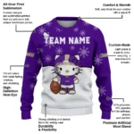 James Madison Dukes Sweater Personalized Hello Kitty Purple Best Selling
