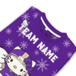 James Madison Dukes Sweater Personalized Hello Kitty Purple Best Selling