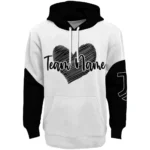 Juventus Hoodie Customized Scribble Heart Black White Best Selling
