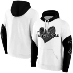 Juventus Hoodie Customized Scribble Heart Black White Best Selling