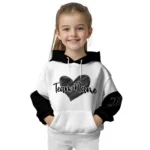 Juventus Hoodie Customized Scribble Heart Black White Best Selling