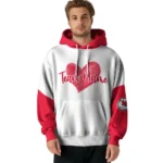 Kansas City Chiefs Hoodie Custom Scribble Heart Red White Best Selling
