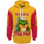 Kansas City Chiefs Hoodie Customized Grinch Fierce Red Best Selling