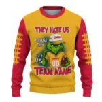 Kansas City Chiefs Sweater Custom Grinch Fierce Red Best Selling