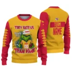 Kansas City Chiefs Sweater Custom Grinch Fierce Red Best Selling