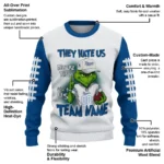Kansas City Royals Sweater Customized Grinch Fierce Royal Blue Best Selling