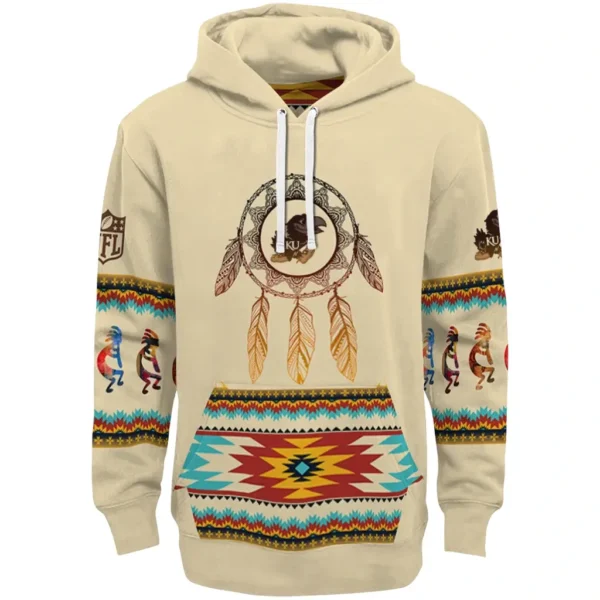 Kansas Jayhawks Hoodie Custom Dreamcatcher Feathers Best Selling