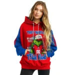 Kansas Jayhawks Hoodie Custom Grinch Fierce Blue Best Selling