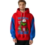 Kansas Jayhawks Hoodie Custom Grinch Fierce Blue Best Selling