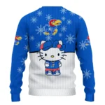 Kansas Jayhawks Sweater Custom Hello Kitty Blue Best Selling