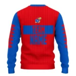 Kansas Jayhawks Sweater Personalized Grinch Fierce Blue Best Selling