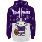 Kansas State Wildcats Hoodie Custom Hello Kitty Purple Best Selling