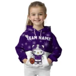 Kansas State Wildcats Hoodie Custom Hello Kitty Purple Best Selling