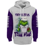 Kansas State Wildcats Hoodie Personalized Grinch Fierce Purple Best Selling