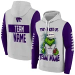 Kansas State Wildcats Hoodie Personalized Grinch Fierce Purple Best Selling