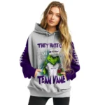 Kansas State Wildcats Hoodie Personalized Grinch Fierce Purple Best Selling