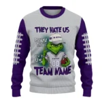 Kansas State Wildcats Sweater Customized Grinch Fierce Purple Best Selling