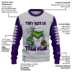Kansas State Wildcats Sweater Customized Grinch Fierce Purple Best Selling