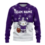 Kansas State Wildcats Sweater Personalized Hello Kitty Purple Best Selling