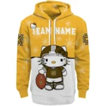 Kennesaw State Owls Hoodie Custom Hello Kitty Gold Best Selling