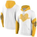 Kennesaw State Owls Hoodie Customized Scribble Heart Gold White Best Selling