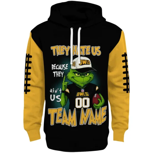 Kennesaw State Owls Hoodie Personalized Grinch Fierce Gold Best Selling
