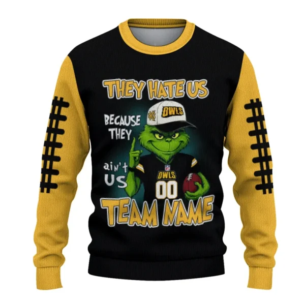Kennesaw State Owls Sweater Customized Grinch Fierce Gold Best Selling