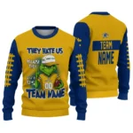 Kent State Golden Flashes Sweater Custom Grinch Fierce Navy Blue Best Selling