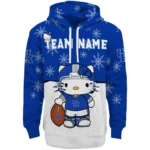Kentucky Wildcats Hoodie Personalized Hello Kitty Blue Best Selling